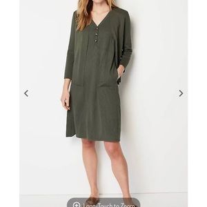 Jjill cotton dress. So comfortable. And cardigan